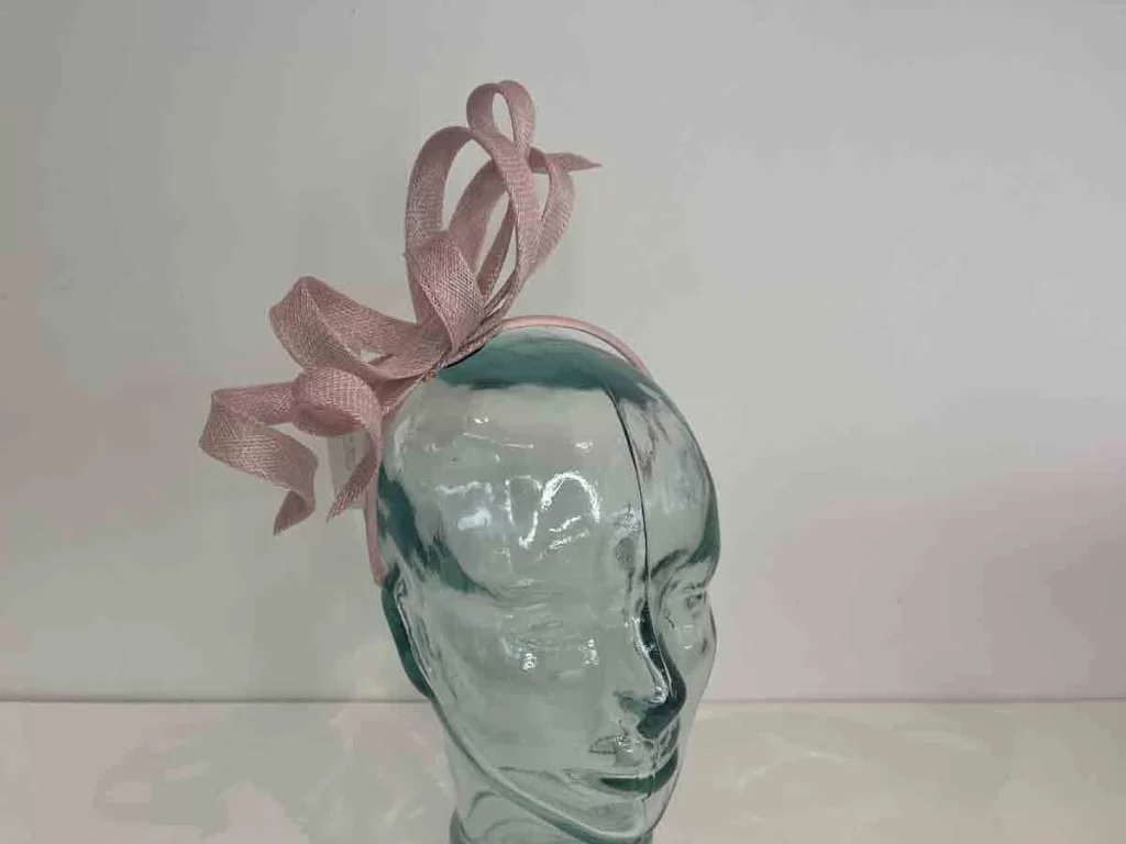 Sinamay Large Looped Fascinator In Rose Love Fascinators