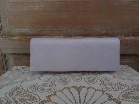 Sinamay clutch bag in light pink