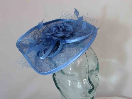 blue hatinator fascinator