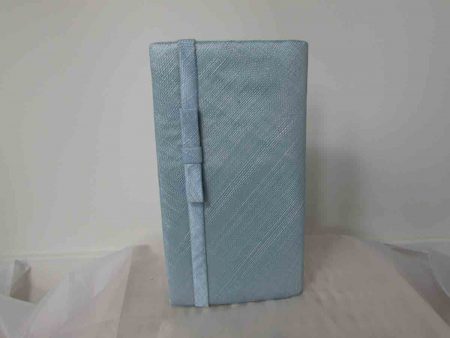 Sinamay bag in powder blue