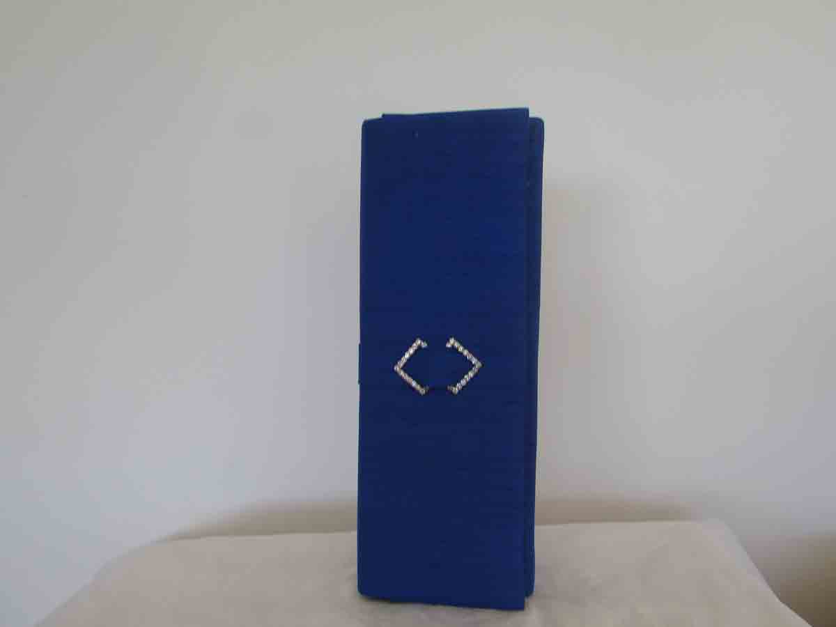 cobalt clutch bag