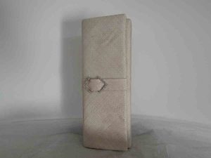 Sinamay clutch bag in birch