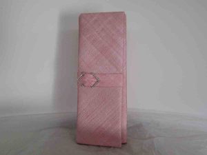Sinamay clutch bag in confetti pink