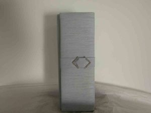 Silk clutch bag in duck egg