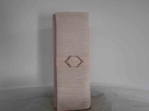 Silk clutch bag in petal