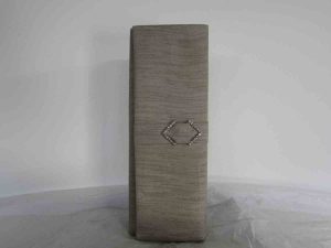 Silk clutch bag in steel