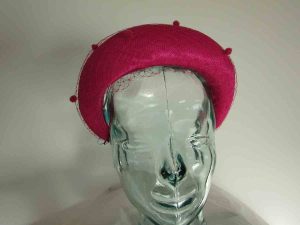 Padded hairband facinator in fuchsia pink