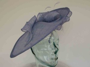 teardrop fascinator in sky blue