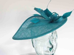 Three quarter brim hatinator innpeacock blue