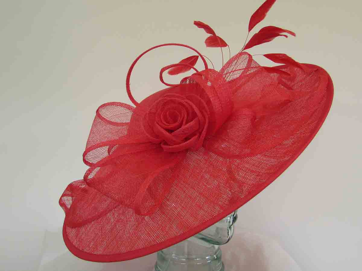Three quarter brim hatinator in burnt orange