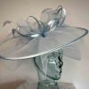 Large crin fascinator in baby blue