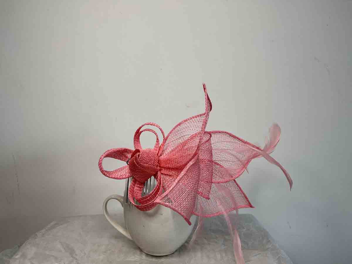 bubblegum pink fascinator