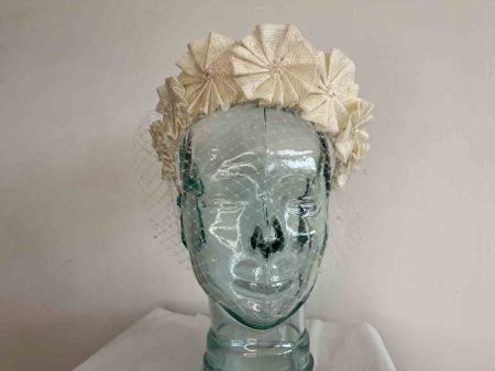 Flower crown in ivory