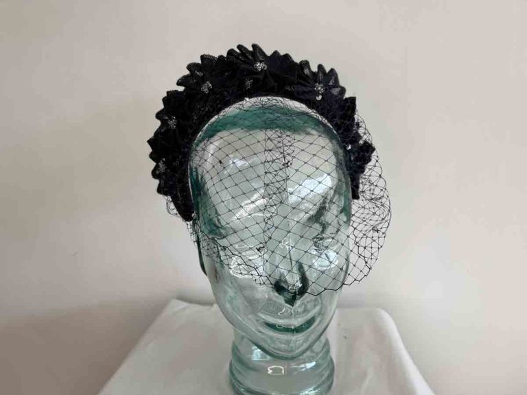 3. Navy Blue Feather Fascinator for Short Hair - wide 6