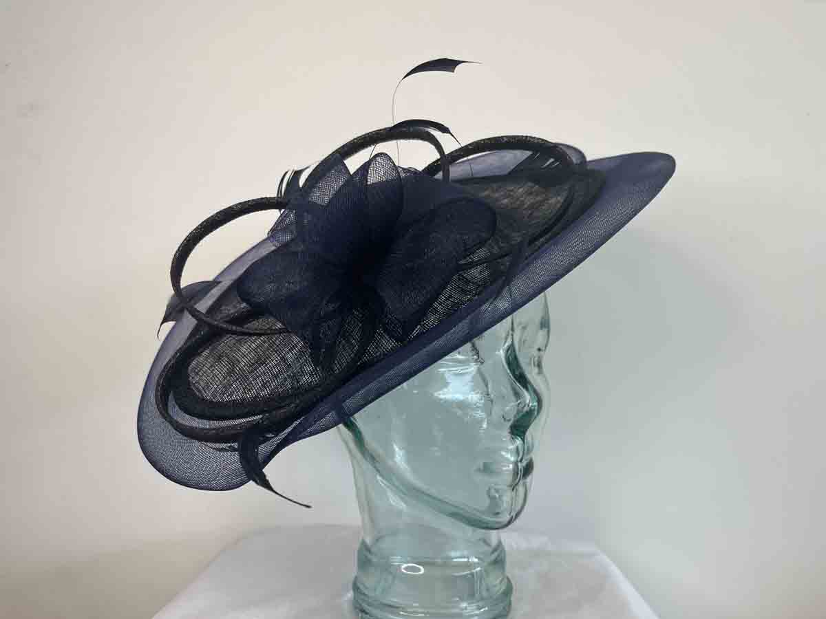 Navy Fascinators Navy Hatinators Navy Blue Fascinators Navy Blue