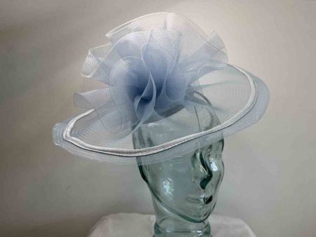 Crin fascinator with centre crin detail in bluebell