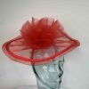 Crin fascinator with centre crin detail in tulip