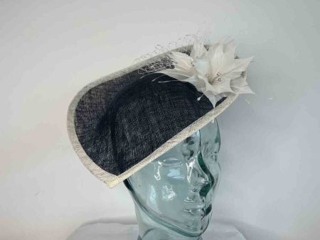 Teardrop hatinator in navy and white