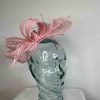 Large bow fascinator in wildrose