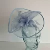 Crin fascinator with centre flower detail in bluebell
