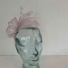 Fascinator with leaves in new pink sorbet