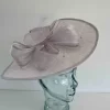 Diamond fascinator with net and spot  in oyster