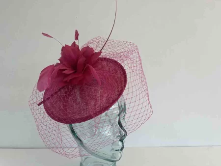 Small hatinator with netting in pink
