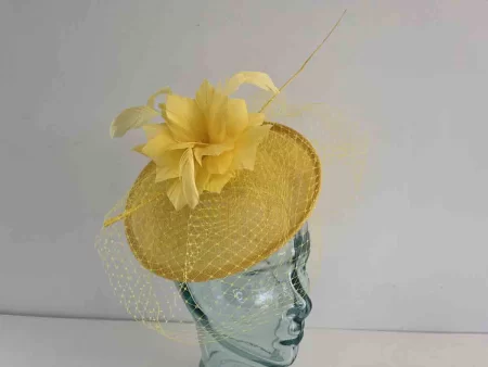 Small hatinator with netting in yellow