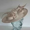 Oval hatinator with double quill in new blush